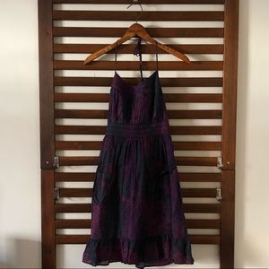 Ecote -Urban Outfitters Halter, A-Line Print Dress